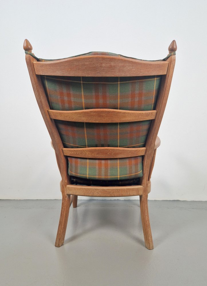 Vintage Scandinavian High Back Armchair, 1960s for sale at Pamono