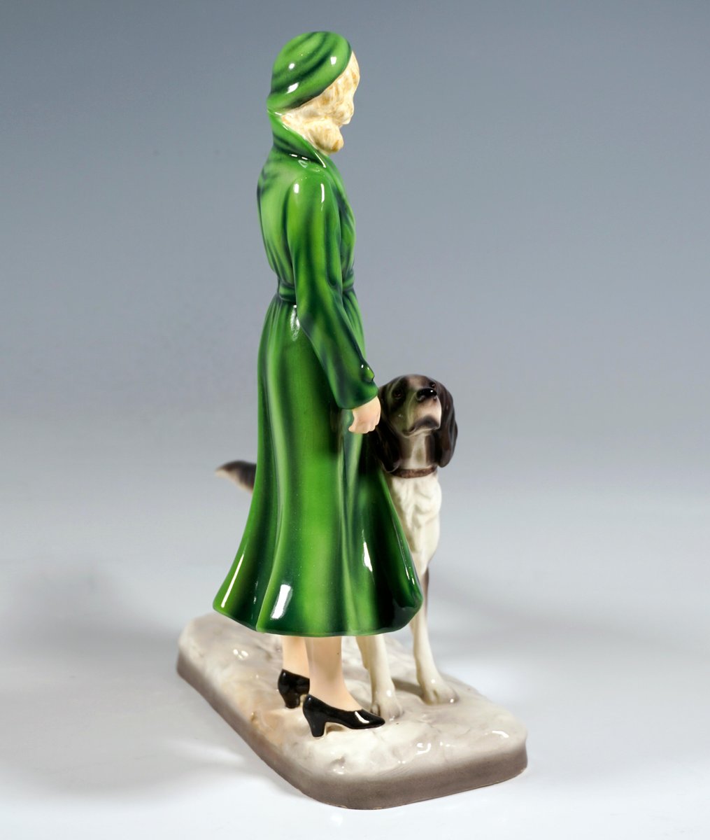 Art Deco Lady Figurine by Stephan Dakon, 1933 for sale at Pamono