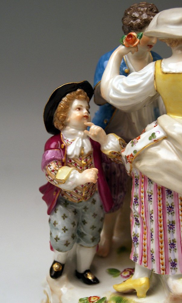 Model B 28 Gardener Couple Rococo Garments by Acier for Meissen, 1870 ...