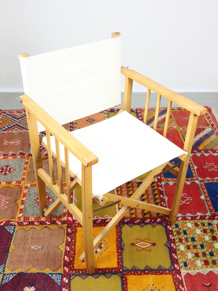 Sedia Da Regista Pieghevole In Legno Di Faggio Con Tela Rimovibile – Portata 120 Kg, Verde, Seduta Confortevole Con Pedana, Per Esterno E Studio