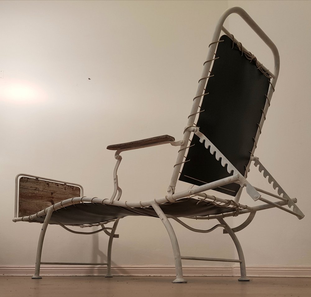 Adjustable Chaise Lounge, 1920s for sale at Pamono