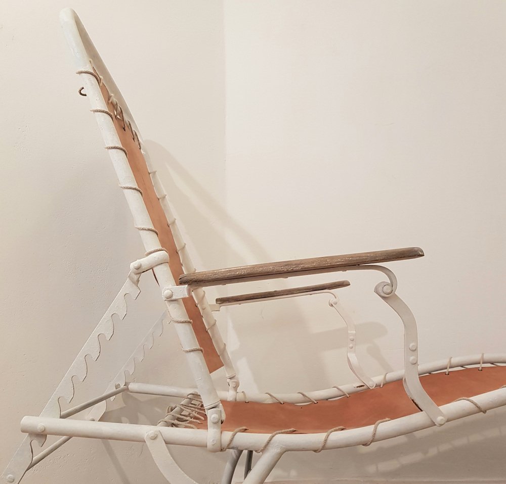 Adjustable Chaise Lounge, 1920s for sale at Pamono