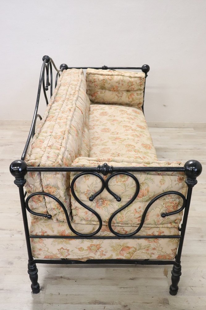 Antique Iron Sofa, Late 19th Century for sale at Pamono