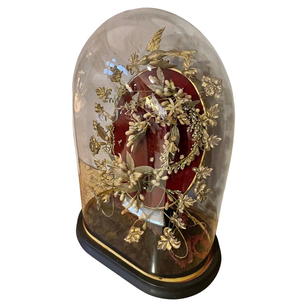 Napoleon III Glass Wedding Globe, 1800s for sale at Pamono