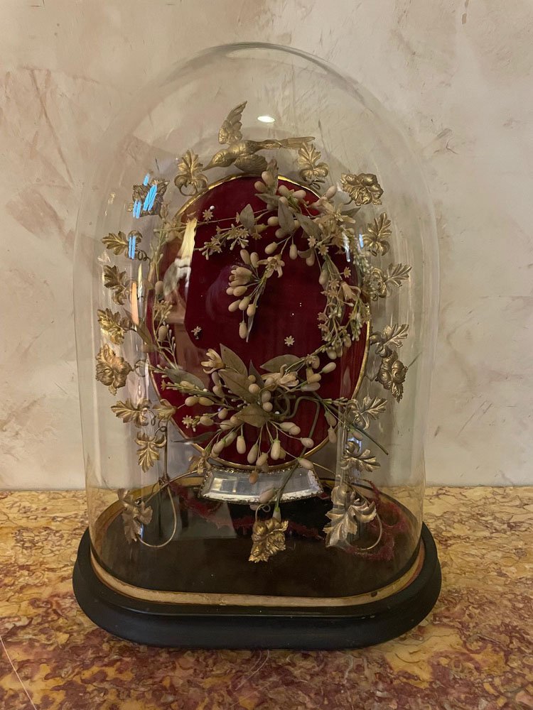 Napoleon III Glass Wedding Globe, 1800s for sale at Pamono