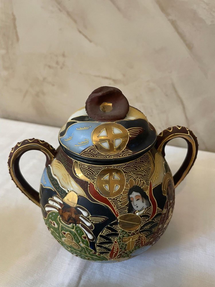 Chinese Porcelain Tea Service, 1920s, Set of 19 for sale at Pamono