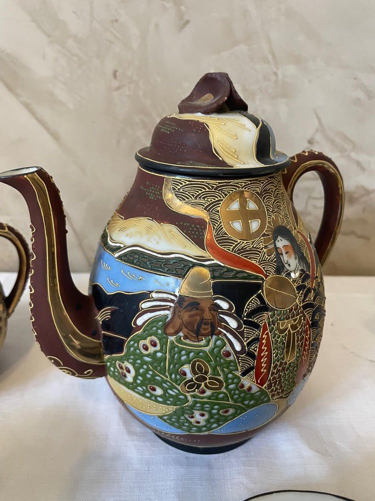 Chinese Porcelain Tea Service, 1920s, Set of 19 for sale at Pamono