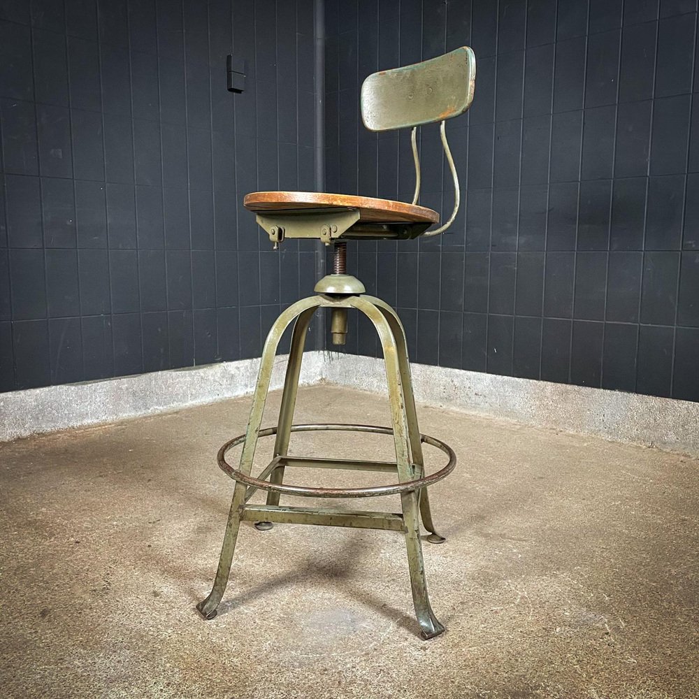 Industrial Factory Bar Stool for sale at Pamono