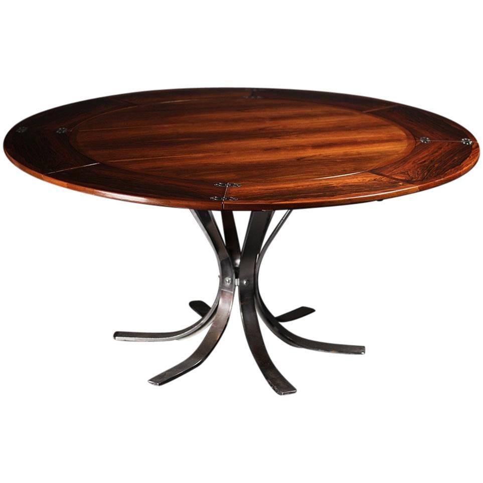 Scandinavian Modern Rosewood Dining Table from Dyrlund, 1960s for sale