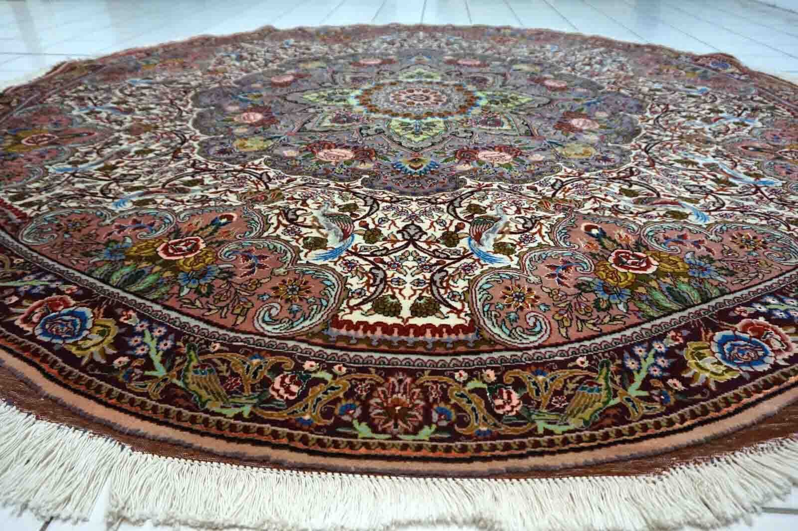 Vintage Middle Eastern Tabriz Rug, 1970s for sale at Pamono