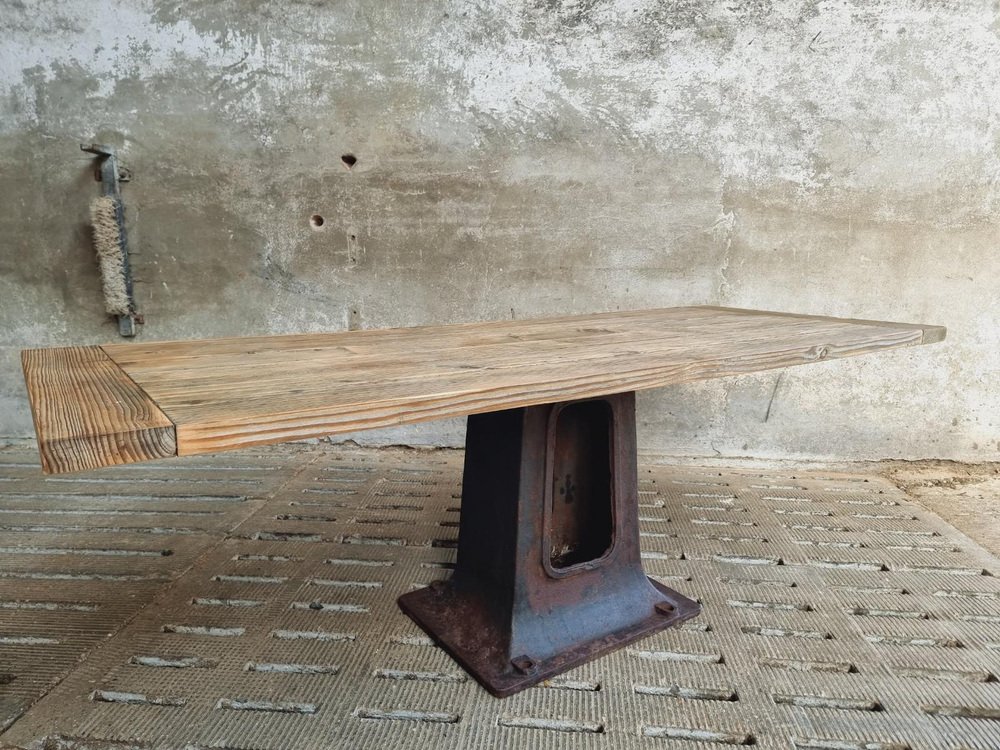 Vintage Industrial Garden Table for sale at Pamono