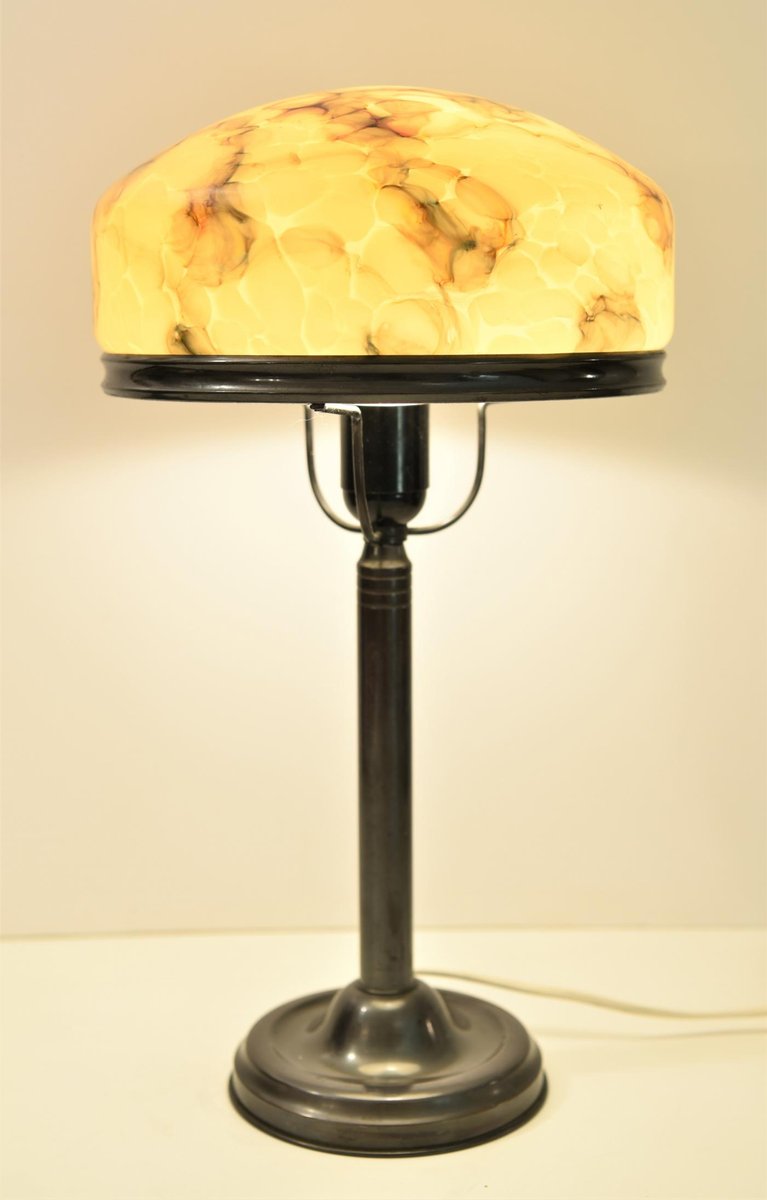 Swedish Art Deco Grace Period Table Lamp by Karlskrona Lampfabrik