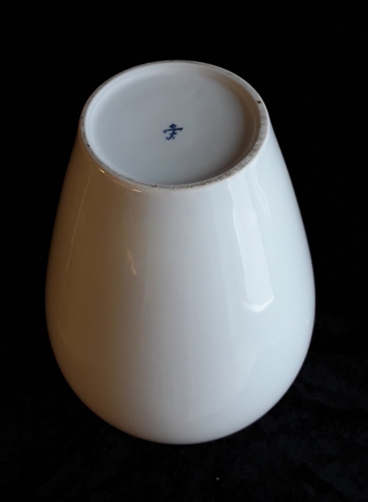 Large Vintage German White Porcelain Vase from Fürstenberg, 1960s for