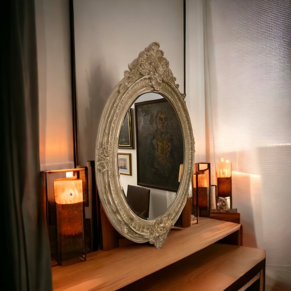Modern French Rococo Wall Mirror for sale at Pamono