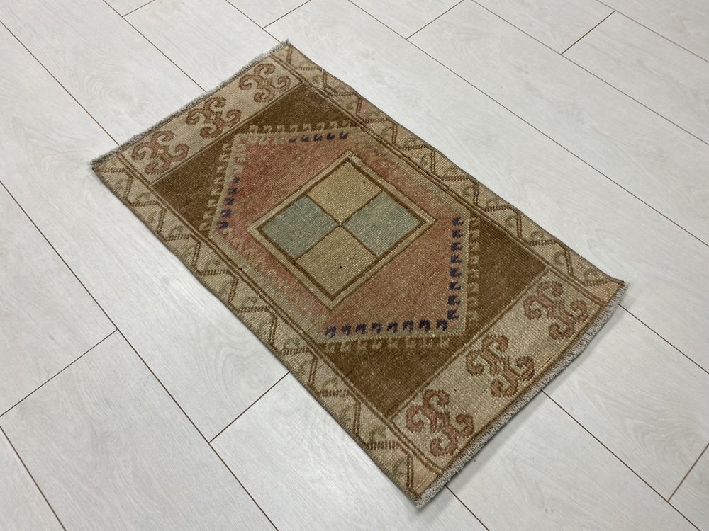 Vintage Bohemian Style Wool Door Mat for sale at Pamono