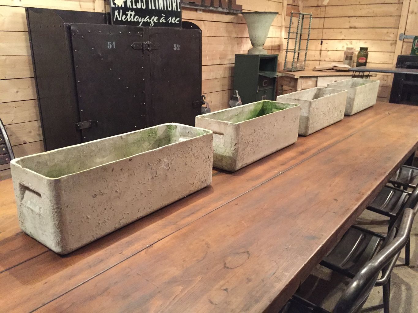 Vintage Blumenkästen von Willy Guhl für Eternit, 4er Set bei Pamono kaufen