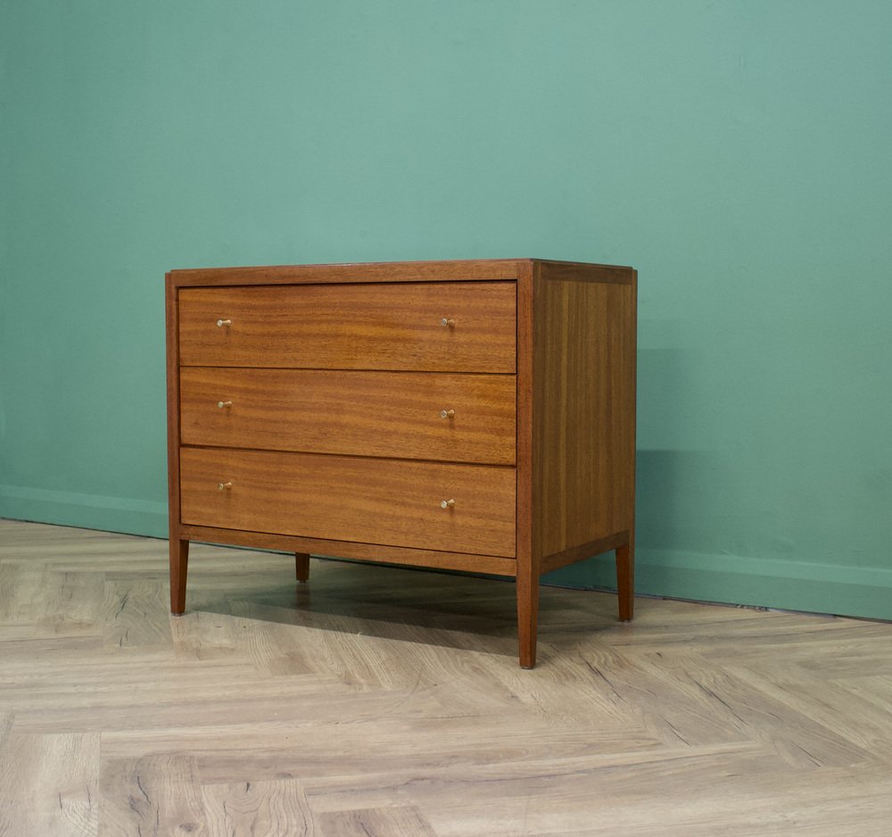 MidCentury Teak Chest of Drawers by Loughborough Furniture for Heals