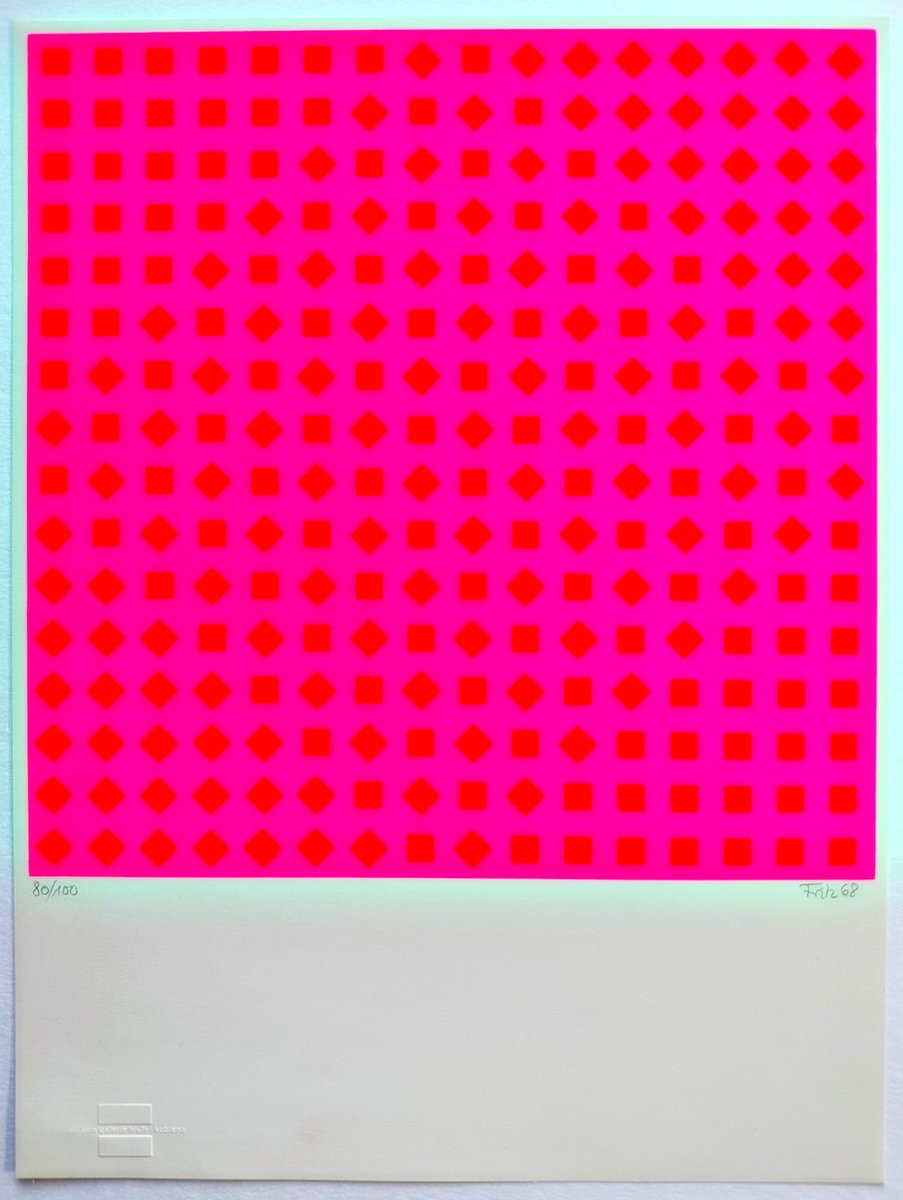 Kunibert Fritz, Screenprint, 1968, Signed & Limited Concrete Art for