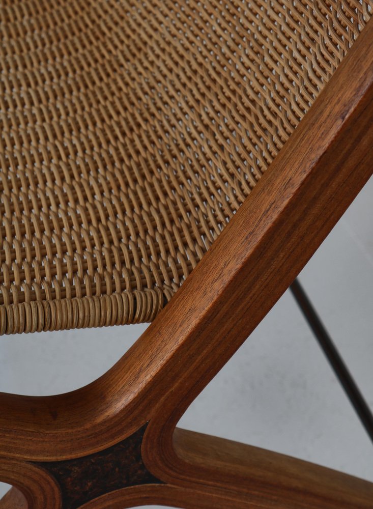 Modern Danish XChair Lounge Chair attributed to Hvidt & Mølgaard for Fritz Hansen, 1959 for