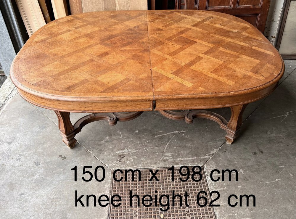 Large Antique Dining Table, 1875 for sale at Pamono