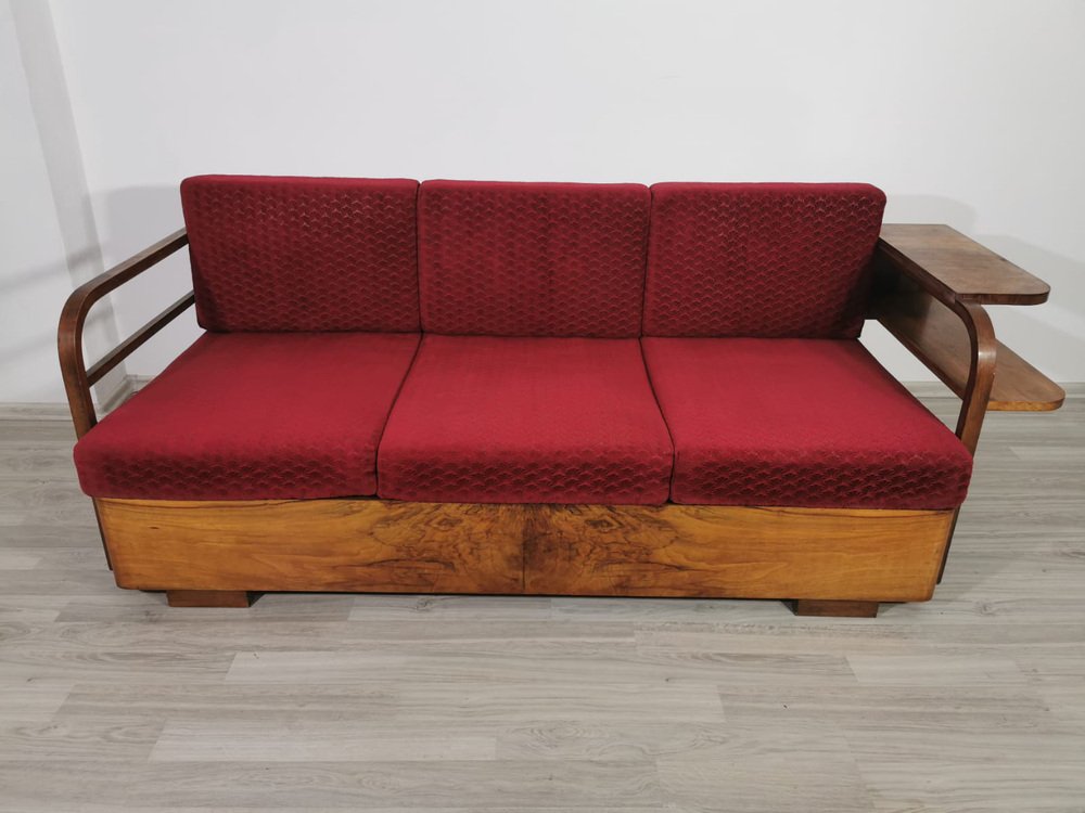 Art Deco Sofa von Jindrich Halabala bei Pamono kaufen