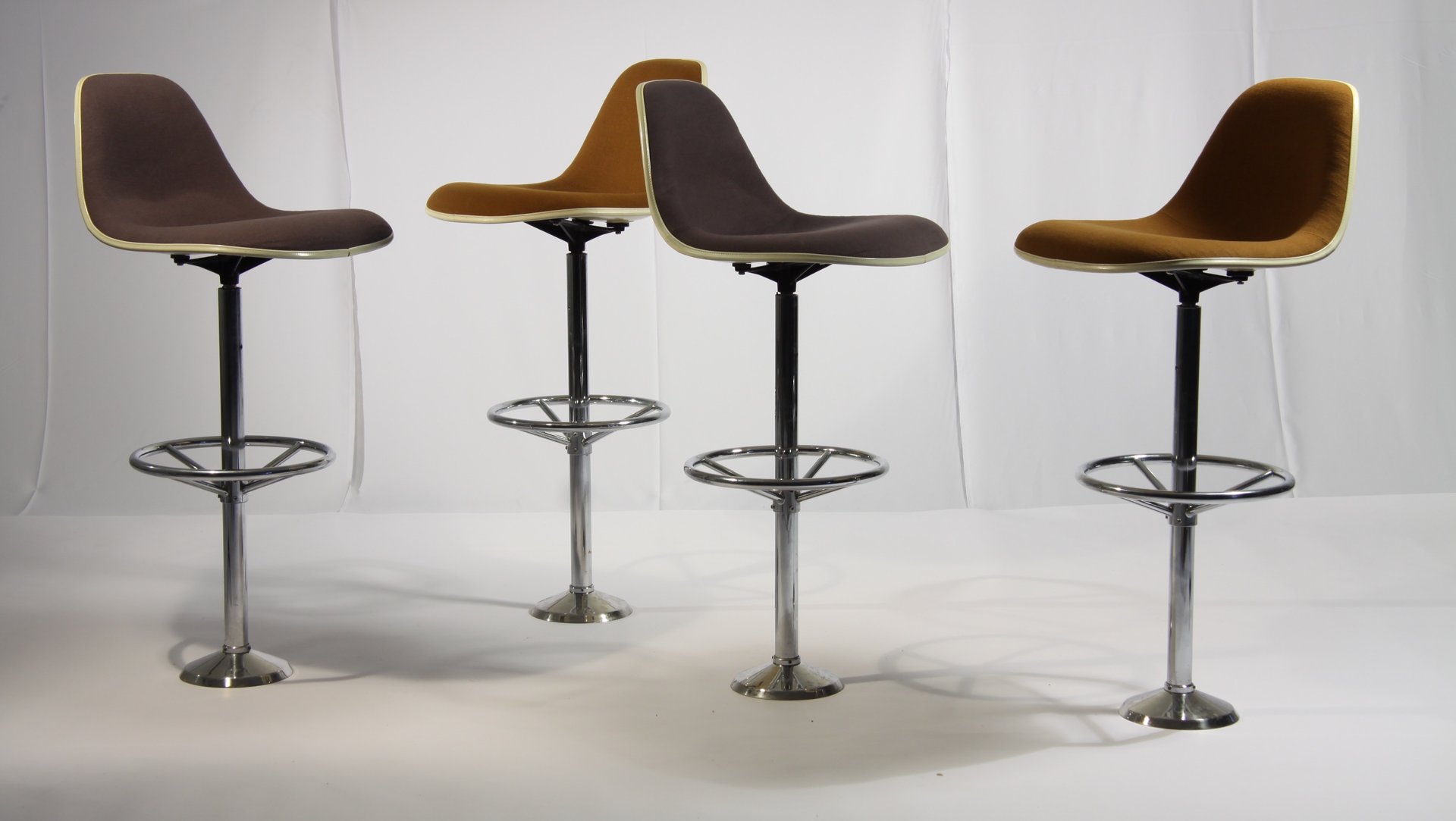 Vintage Bar Stools By Ray Charles Eames For Herman Miller Set Of Vintage Bar Stools By Ray Charles Eames For Herman Miller Set Of 4