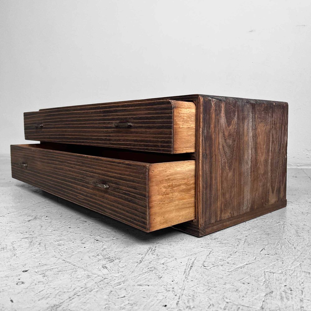 Cajonera japonesa de paulownia de madera, años 20 en venta en Pamono