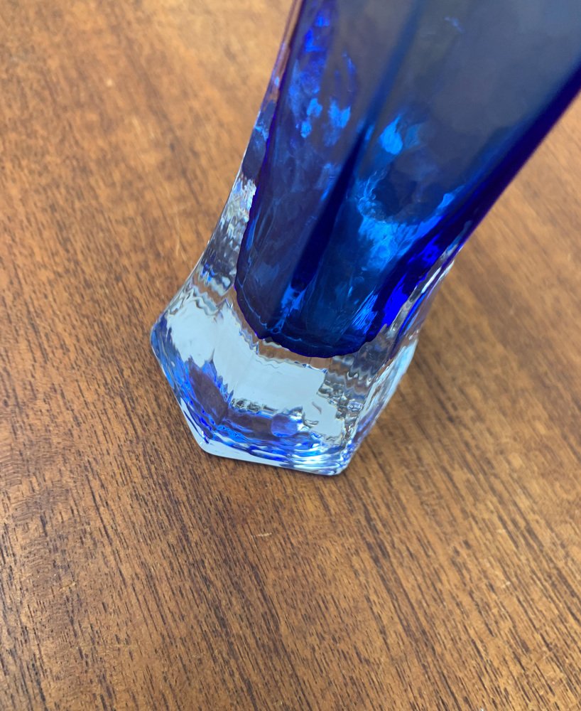 Vintage Art Glass Vase by Renate Stock for Sea Glasbruk, Sweden, 1970s