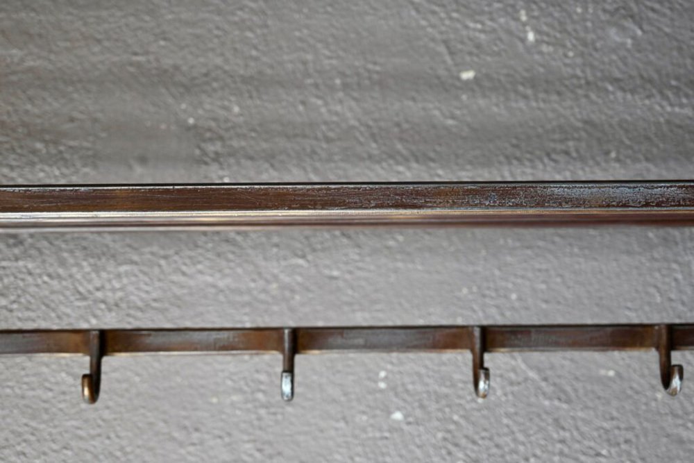 Large Industrial Wall Coat Rack, 1960s for sale at Pamono