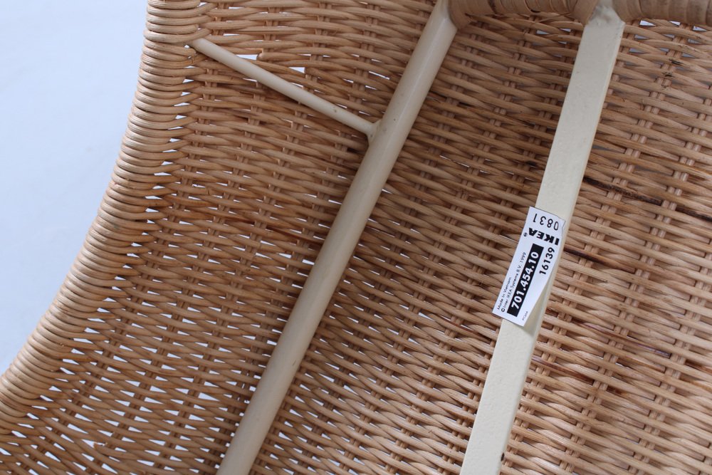Postmodern Wicker Rattan Chair from Ikea, 1990s for sale at Pamono