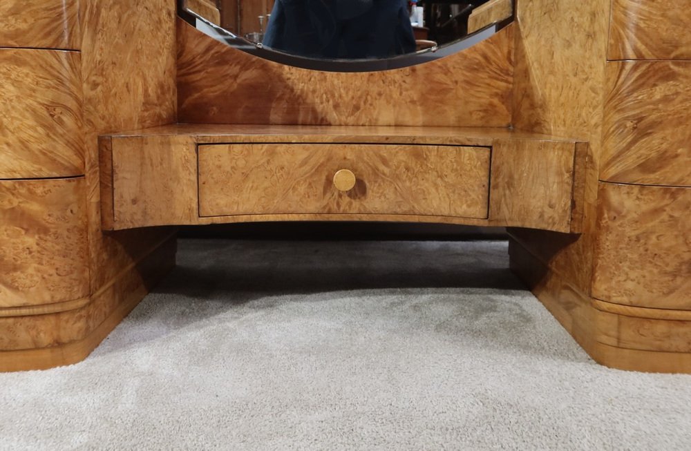 Art Deco Dressing Table in Wood for sale at Pamono