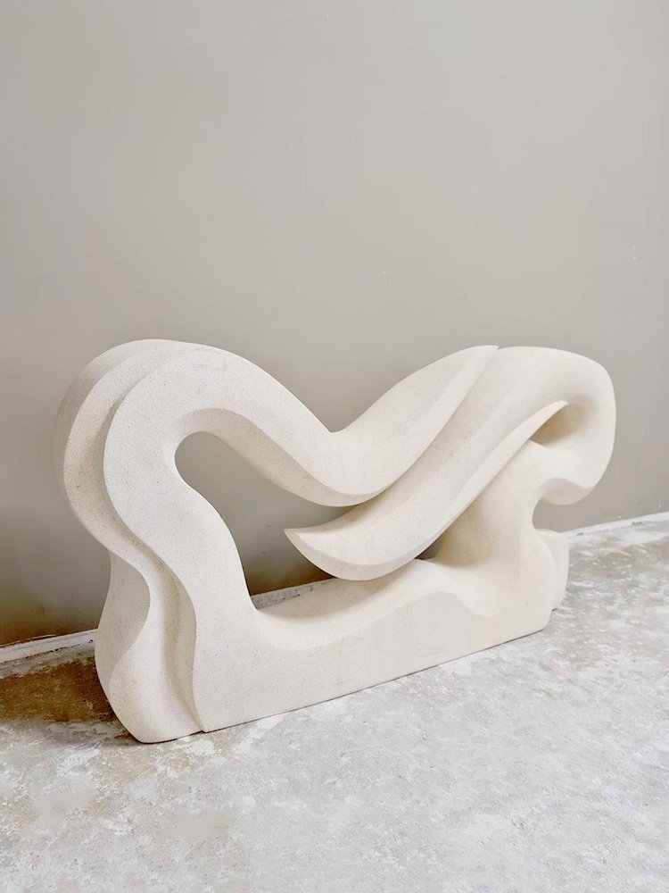 Large Abstract Statues New Zealand Artist, Large Abstract Sculpture, Stone for sale at Pamono