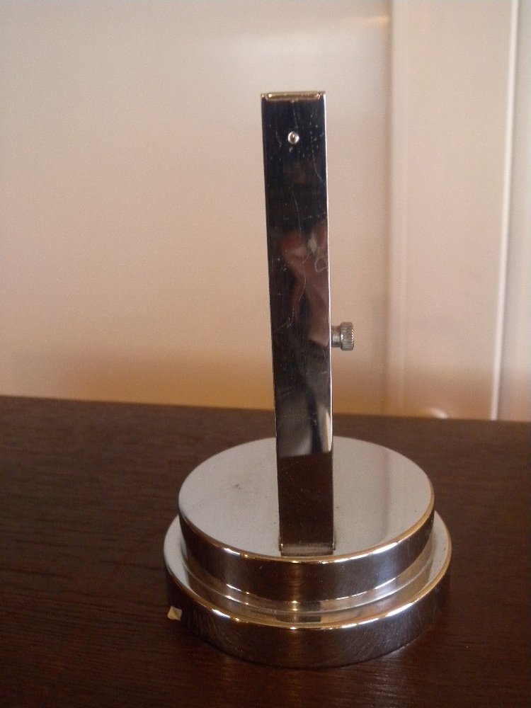 Bauhaus Art Deco Table Barometer in Chrome from Zeiss Ikon, 1930s for
