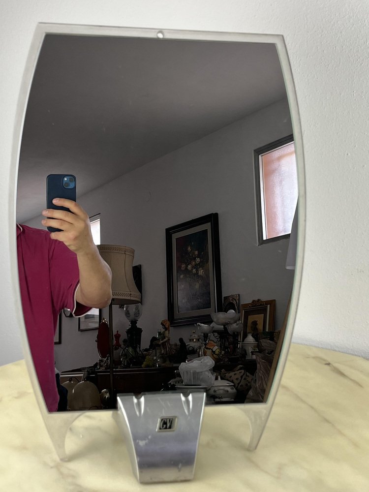 Vintage Hairdresser Table Mirror, 1980s for sale at Pamono