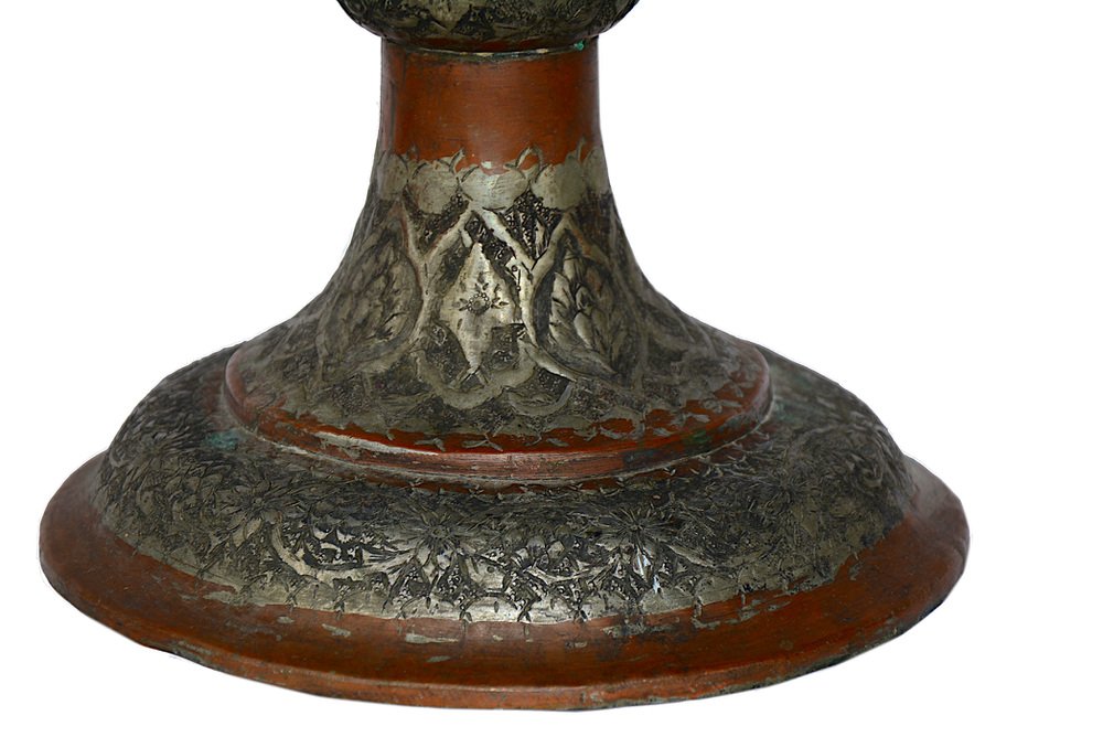 Copper Vase with Engraving, 1940s for sale at Pamono