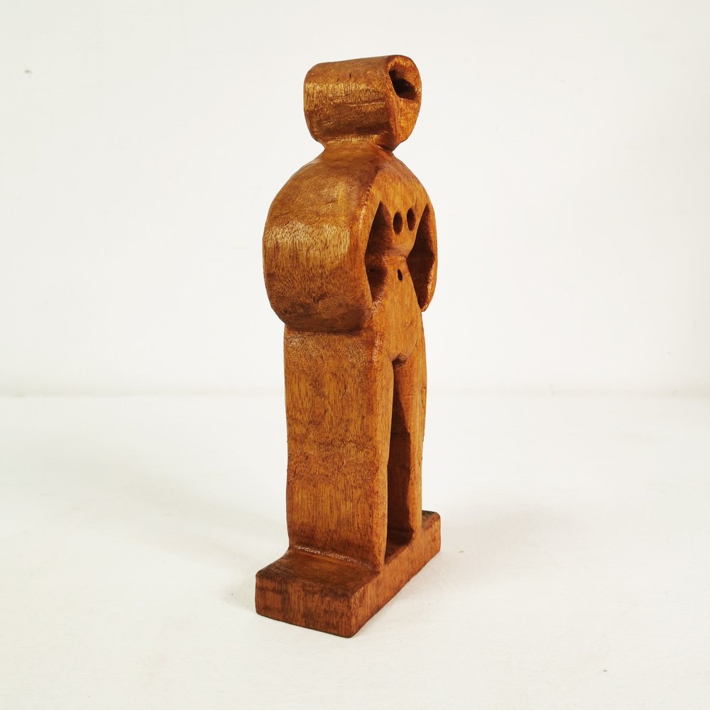 Small Expressionist Wood Carving, Germany, 1970s for sale at Pamono