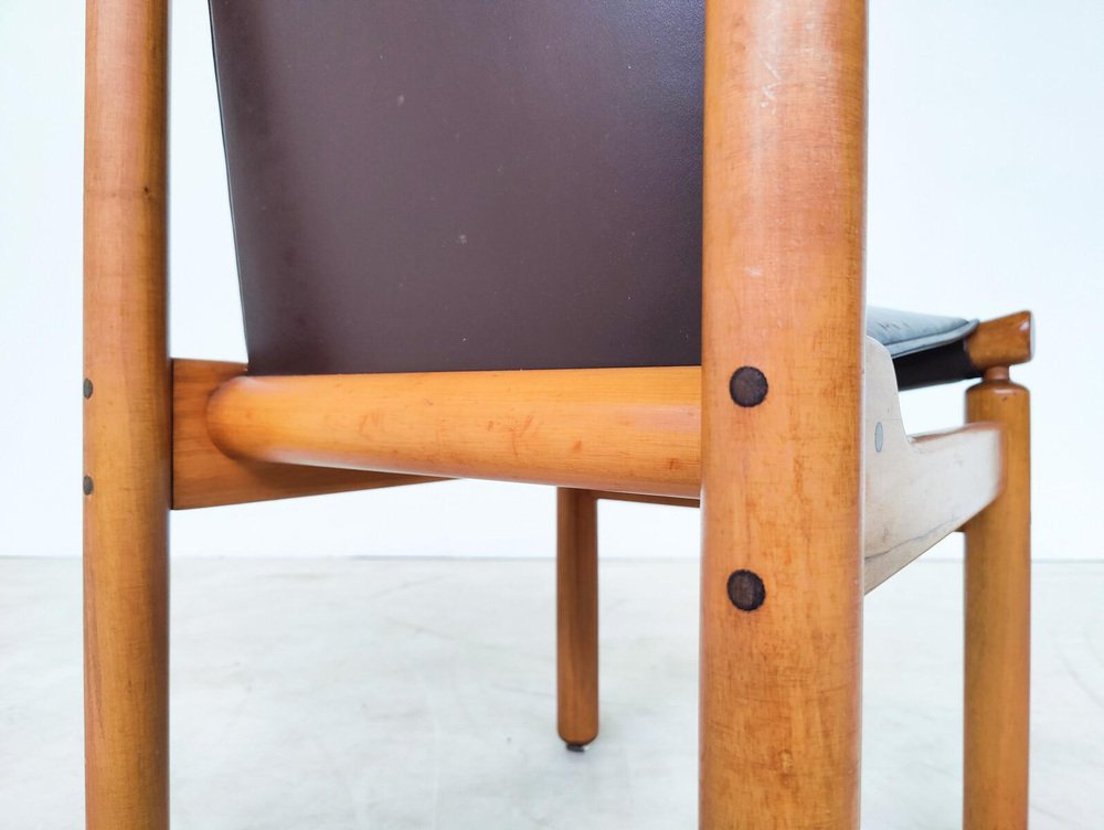 Mid-Century Modern Leather Dining Chairs attributed to Ilmari ...