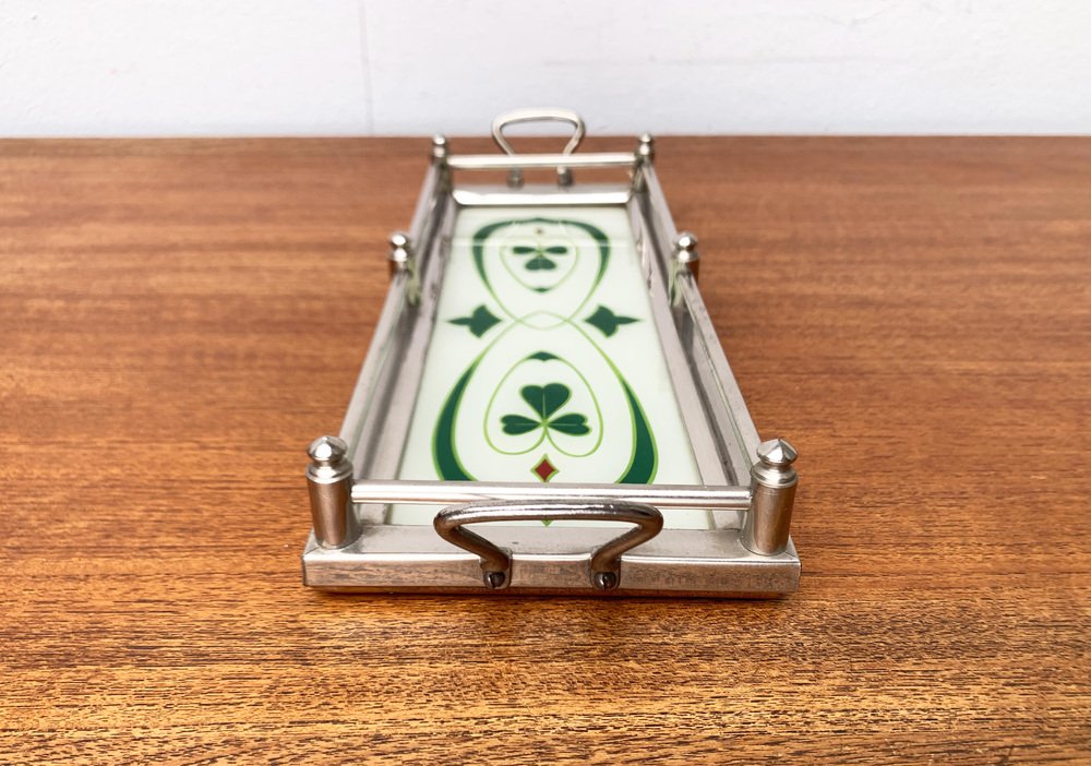 art-deco-jugendstil-tablett-aus-metall-und-glas-bei-pamono-kaufen