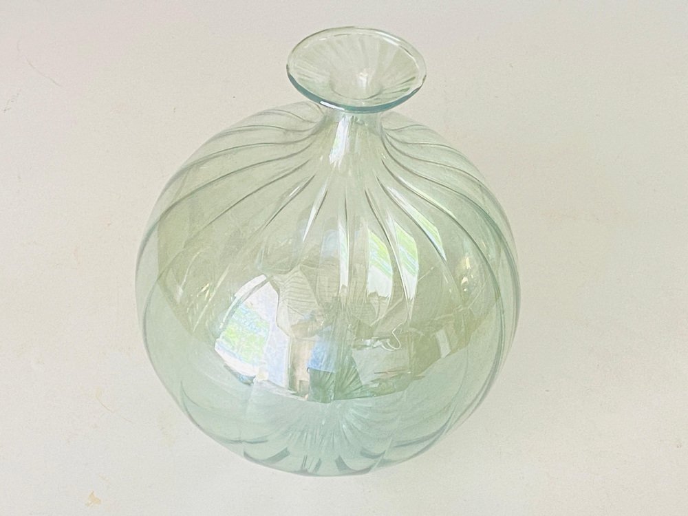 A Large Soffiato Glass Vase by Galliano Ferro, Murano ca. 1950s For
