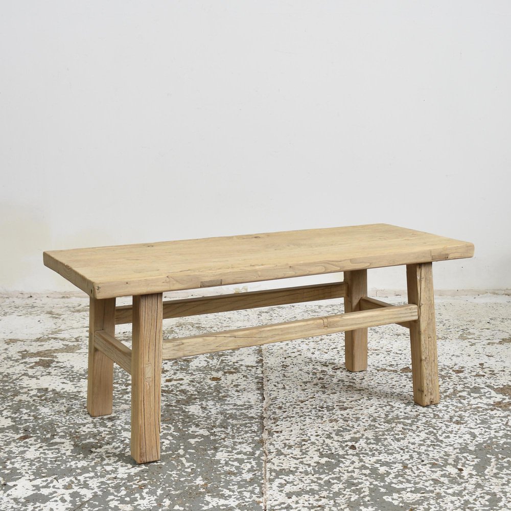 Rustic Elm Coffee Table, 1920s for sale at Pamono