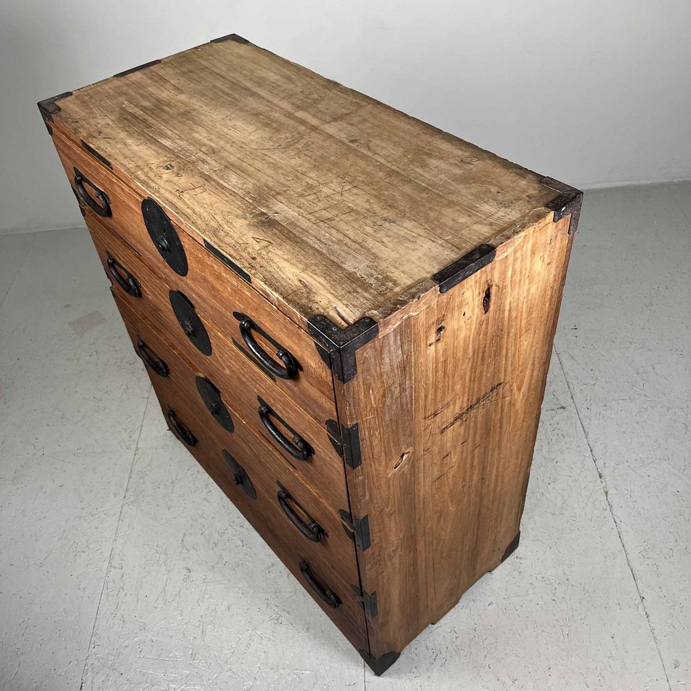 Japanese Kimono Chest of Drawers Ladenkast Taishō, 1890s for sale at Pamono