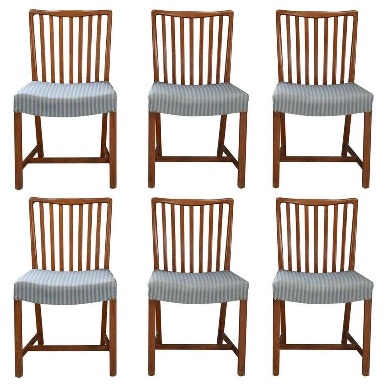 Sillas de comedor cubanas de caoba de Sondergaard Mobler, años 40 ... Sillas de comedor cubanas de caoba de Sondergaard Mobler, años 40 ...