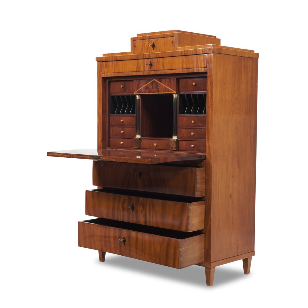 Biedermeier Sekretär aus Mahagoni und Ahorn, 1820 bei Pamono kaufen