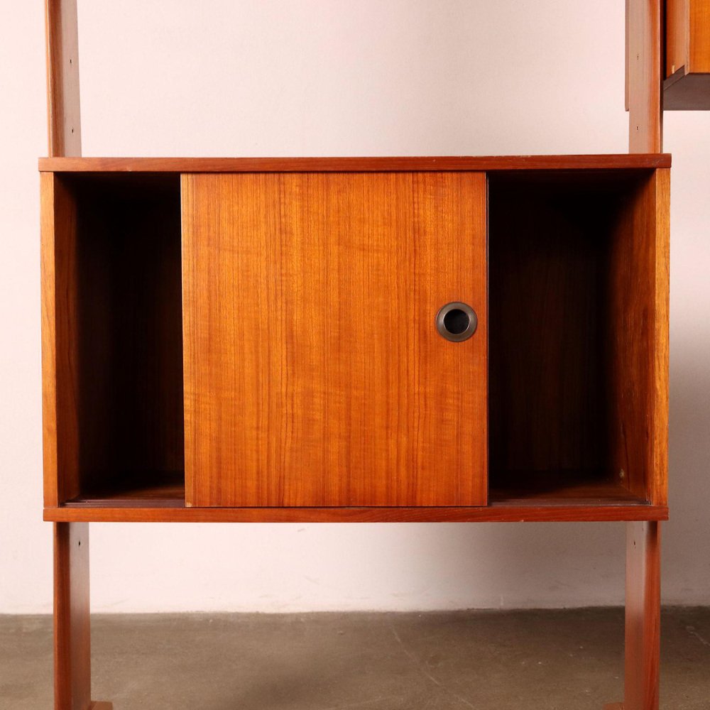 Vintage Bookcase in Veneered Wood, 1960s for sale at Pamono