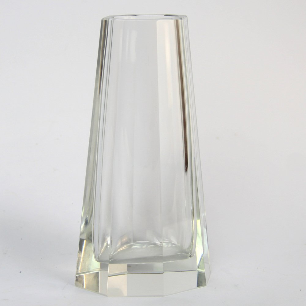 Art Deco Crystal Vase, 1930s for sale at Pamono