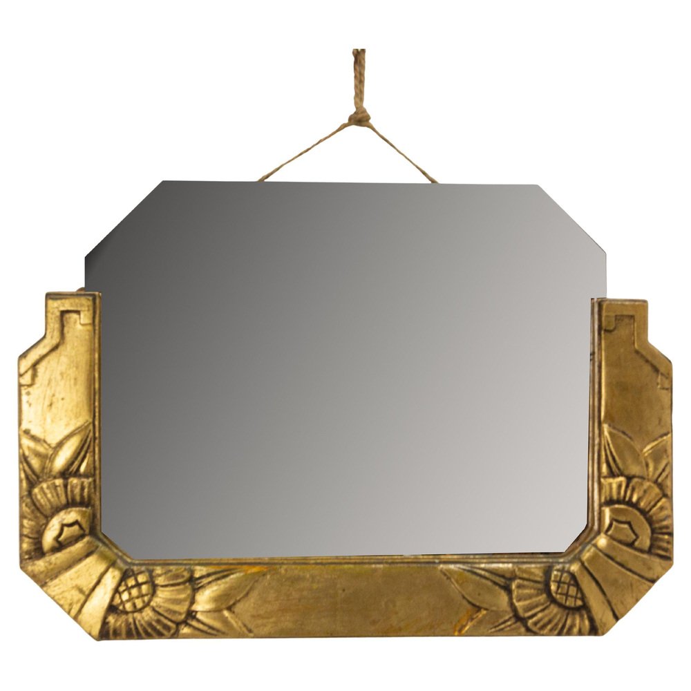 Französischer Art Deco Wandspiegel, 1930er bei Pamono kaufen