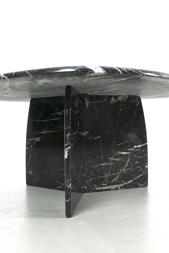 Black Marble Coffee Table for sale at Pamono
