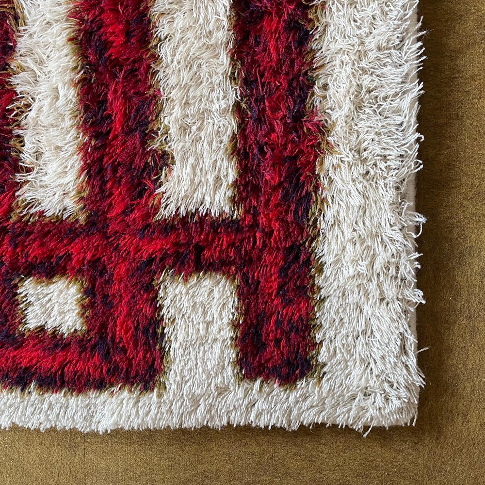 Denmark Rugs Danish Modern Pop Art Wool Rya No. 2 Rug by Hojer Eksport Wilton ...