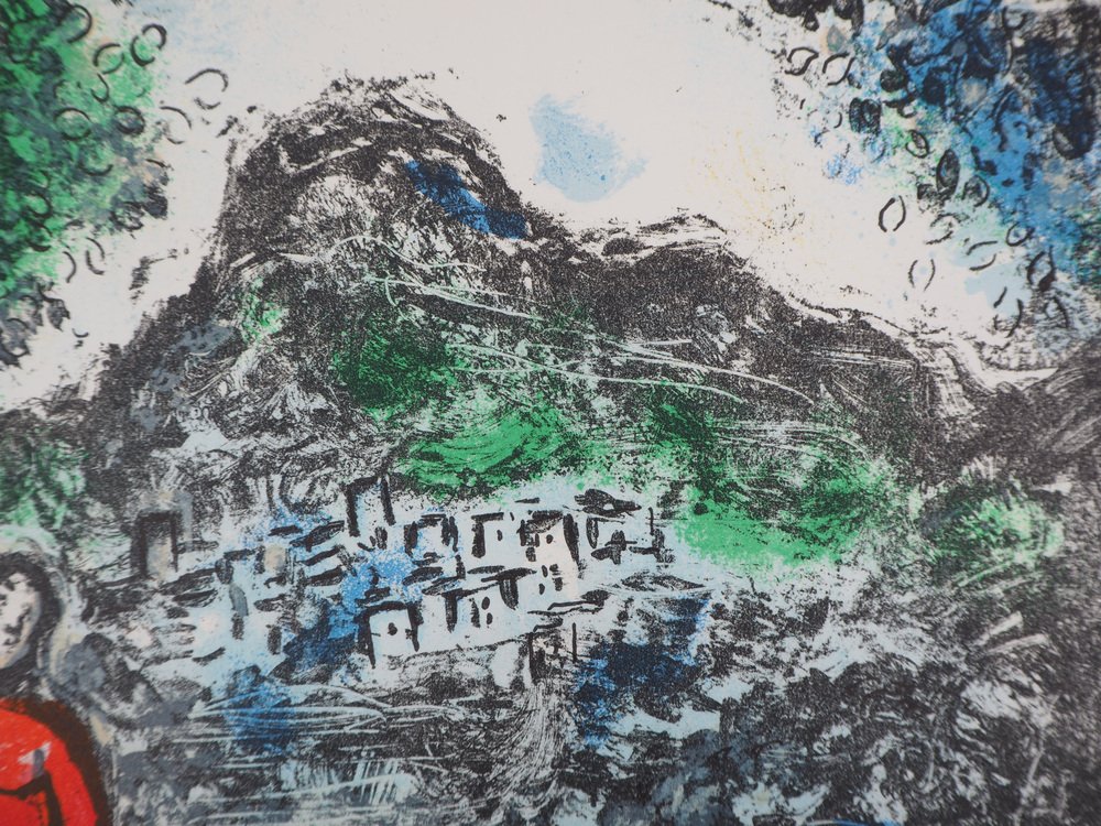 Marc Chagall, Couple and Artist in Front of Saint Jeannet, 1972 ...