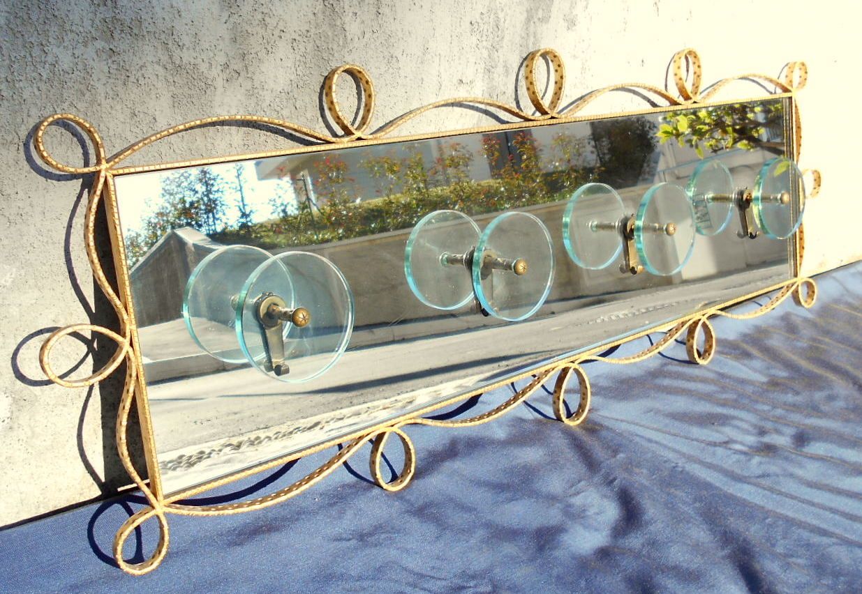 Mirrored Coat Rack By Pierluigi Colli 1950s